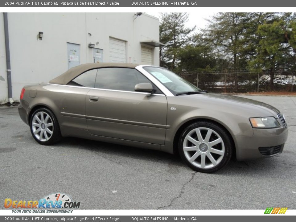 2004 Audi A4 1.8T Cabriolet Alpaka Beige Pearl Effect / Beige Photo #22