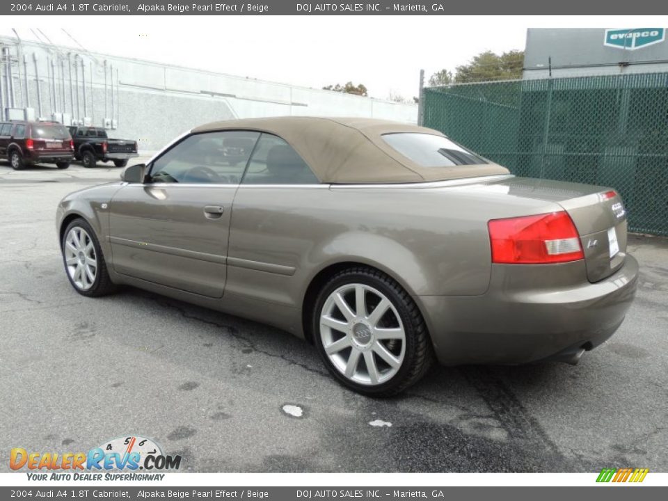 2004 Audi A4 1.8T Cabriolet Alpaka Beige Pearl Effect / Beige Photo #24