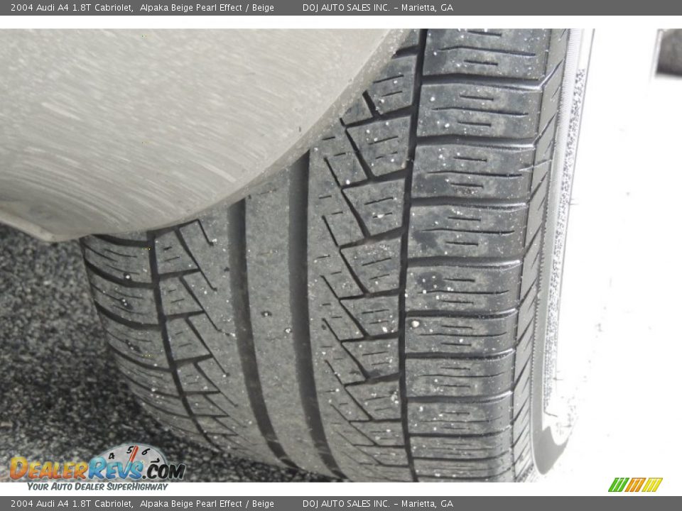 2004 Audi A4 1.8T Cabriolet Alpaka Beige Pearl Effect / Beige Photo #27