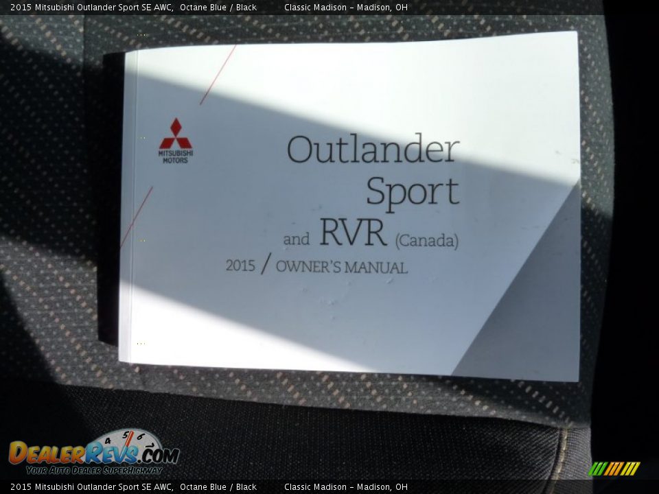 2015 Mitsubishi Outlander Sport SE AWC Octane Blue / Black Photo #13