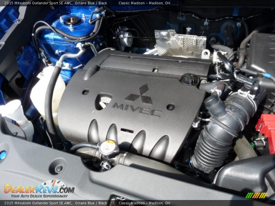 2015 Mitsubishi Outlander Sport SE AWC Octane Blue / Black Photo #14