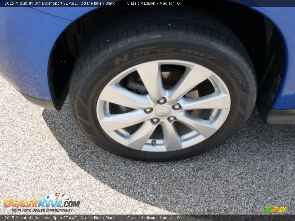 2015 Mitsubishi Outlander Sport SE AWC Octane Blue / Black Photo #15