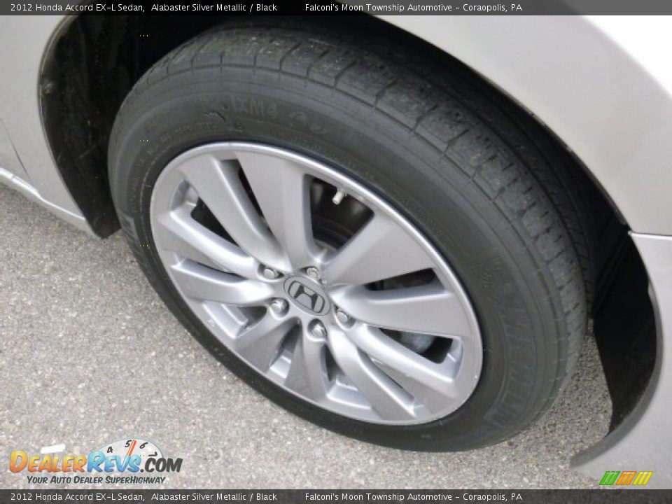 2012 Honda Accord EX-L Sedan Alabaster Silver Metallic / Black Photo #4