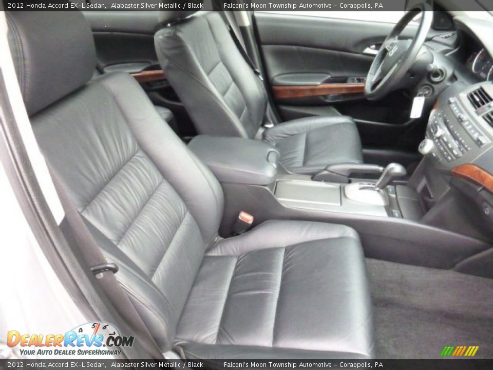 2012 Honda Accord EX-L Sedan Alabaster Silver Metallic / Black Photo #10