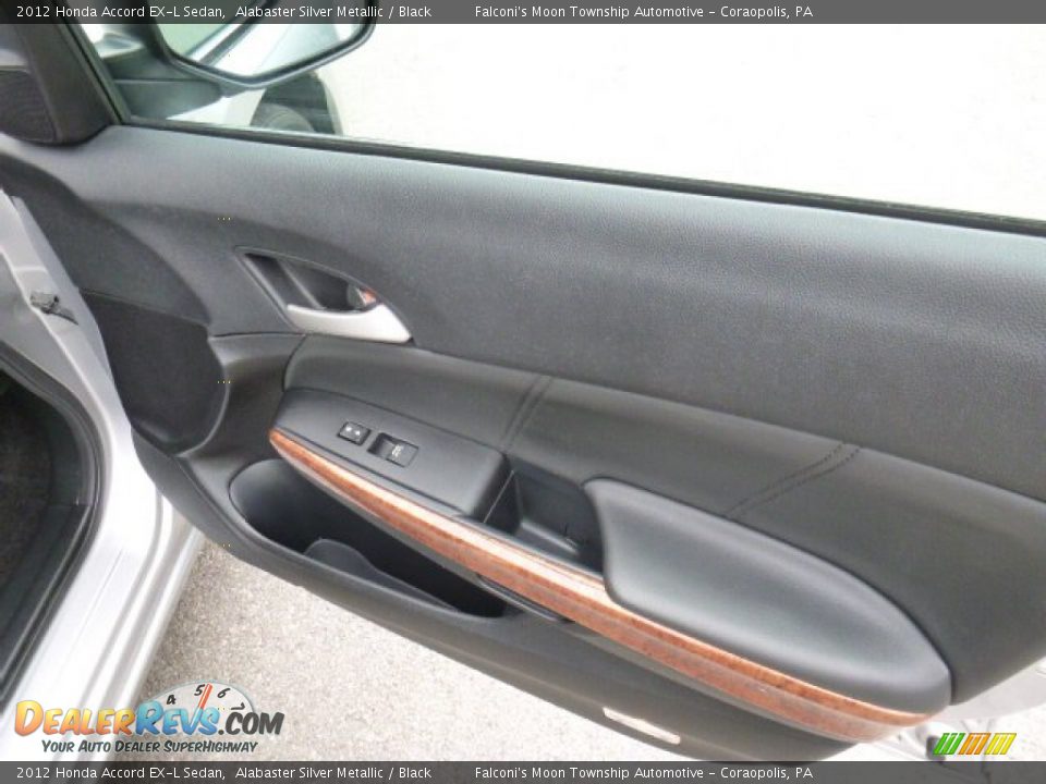 2012 Honda Accord EX-L Sedan Alabaster Silver Metallic / Black Photo #12