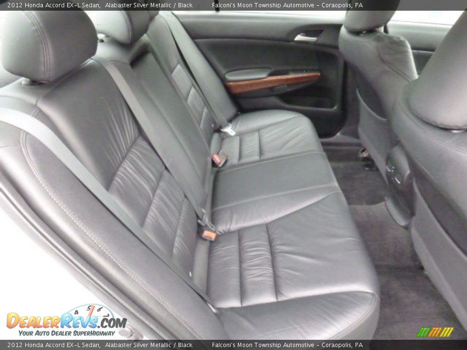 2012 Honda Accord EX-L Sedan Alabaster Silver Metallic / Black Photo #13