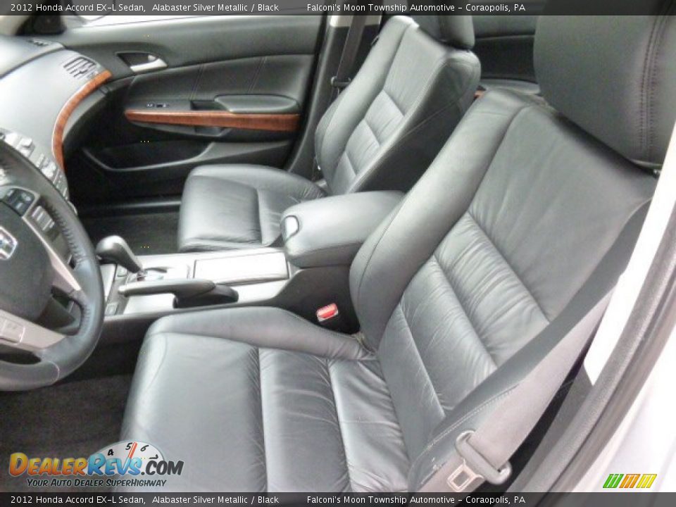 2012 Honda Accord EX-L Sedan Alabaster Silver Metallic / Black Photo #15