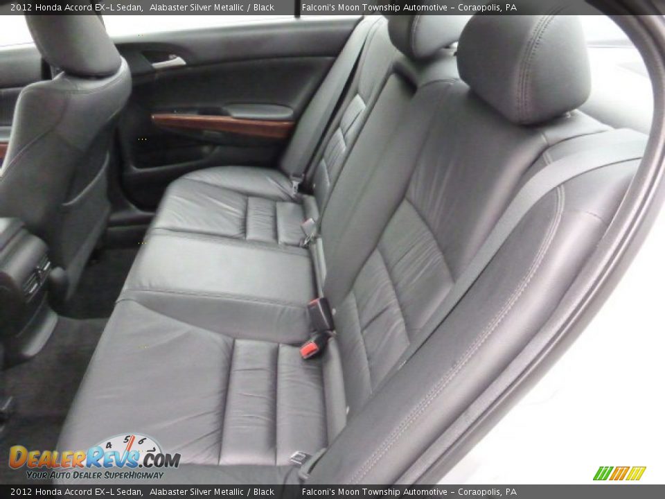 2012 Honda Accord EX-L Sedan Alabaster Silver Metallic / Black Photo #16
