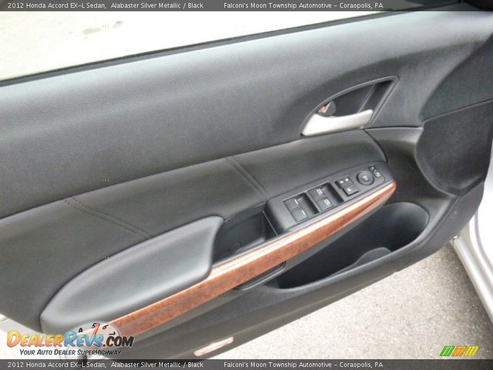 2012 Honda Accord EX-L Sedan Alabaster Silver Metallic / Black Photo #19