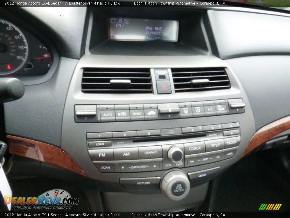 2012 Honda Accord EX-L Sedan Alabaster Silver Metallic / Black Photo #23