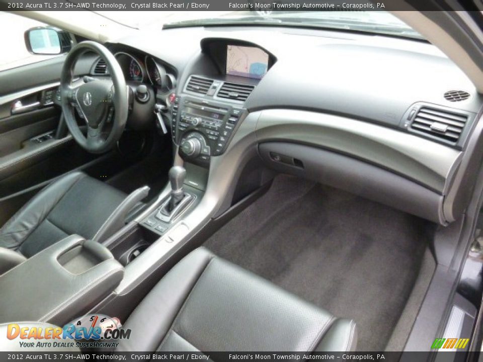 2012 Acura TL 3.7 SH-AWD Technology Crystal Black Pearl / Ebony Photo #11
