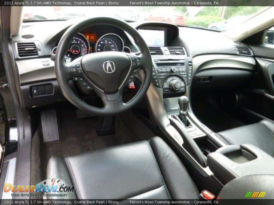2012 Acura TL 3.7 SH-AWD Technology Crystal Black Pearl / Ebony Photo #16