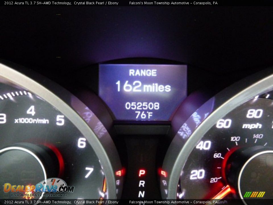 2012 Acura TL 3.7 SH-AWD Technology Crystal Black Pearl / Ebony Photo #23