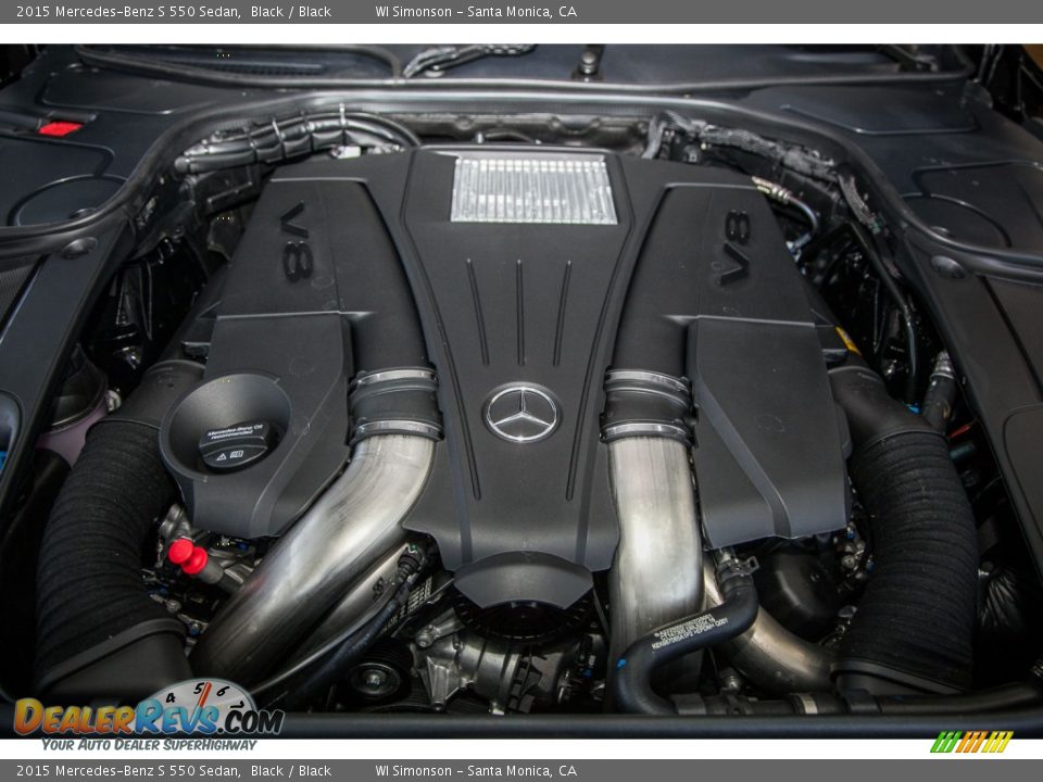 2015 Mercedes-Benz S 550 Sedan Black / Black Photo #9