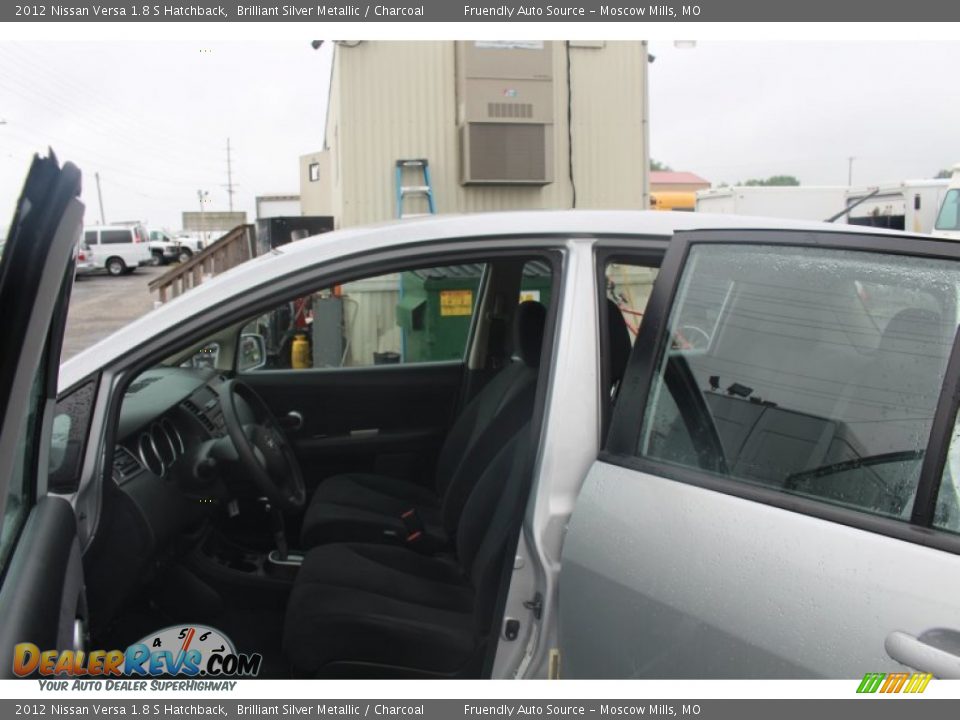 2012 Nissan Versa 1.8 S Hatchback Brilliant Silver Metallic / Charcoal Photo #18