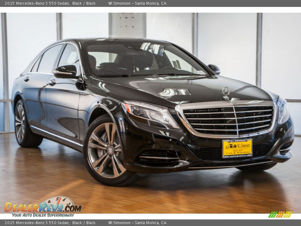 2015 Mercedes-Benz S 550 Sedan Black / Black Photo #12