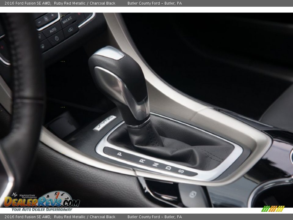 2016 Ford Fusion SE AWD Ruby Red Metallic / Charcoal Black Photo #8