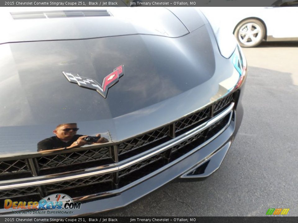 2015 Chevrolet Corvette Stingray Coupe Z51 Black / Jet Black Photo #17