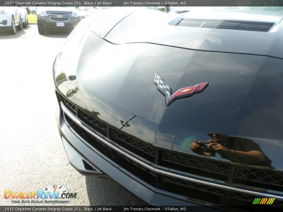 2015 Chevrolet Corvette Stingray Coupe Z51 Black / Jet Black Photo #18