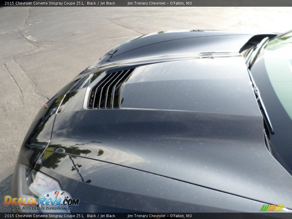 2015 Chevrolet Corvette Stingray Coupe Z51 Black / Jet Black Photo #25