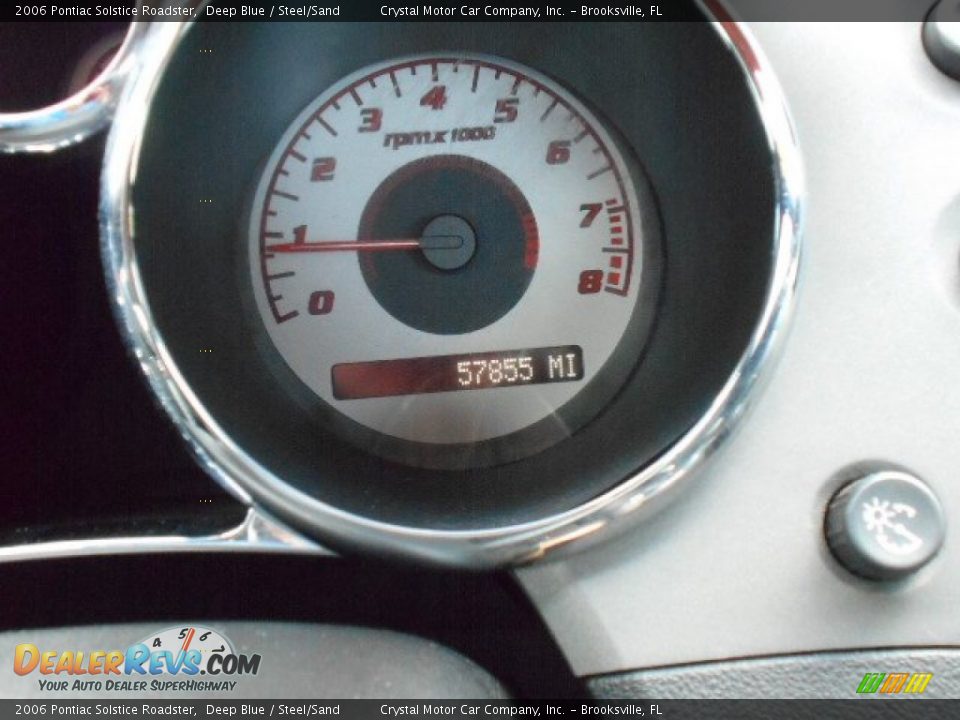 2006 Pontiac Solstice Roadster Deep Blue / Steel/Sand Photo #17