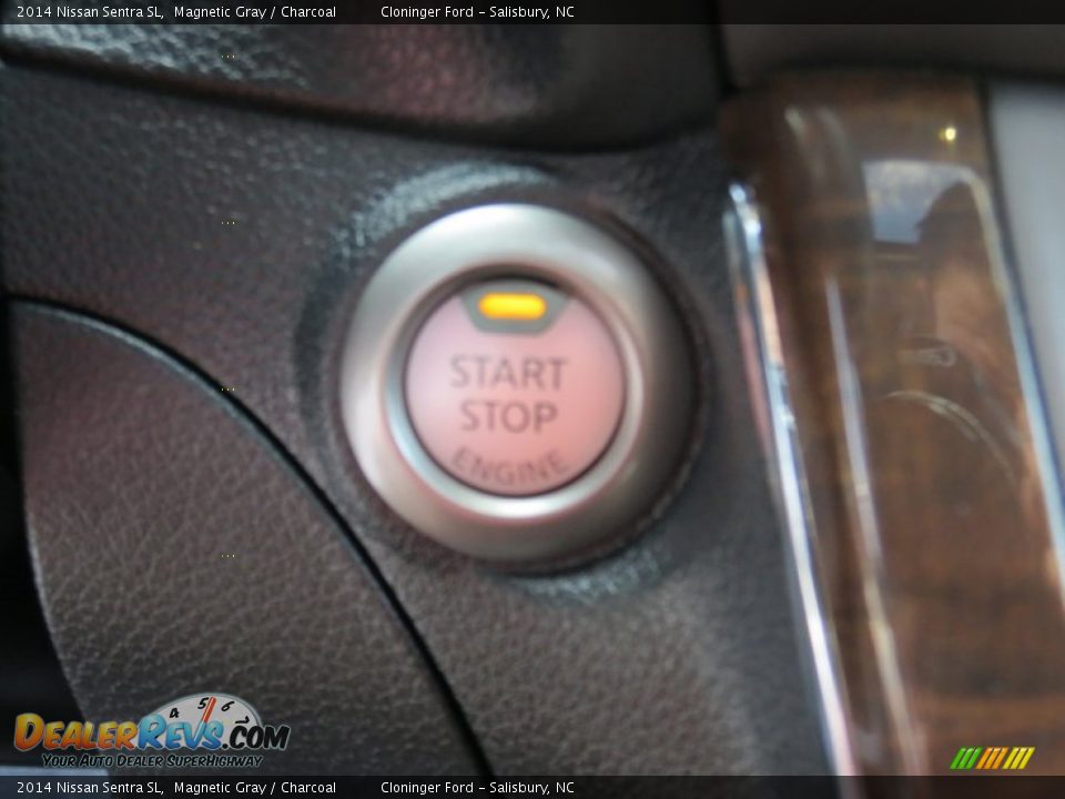 2014 Nissan Sentra SL Magnetic Gray / Charcoal Photo #13
