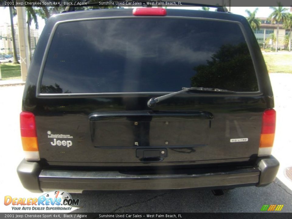 2001 Jeep Cherokee Sport 4x4 Black / Agate Photo #4