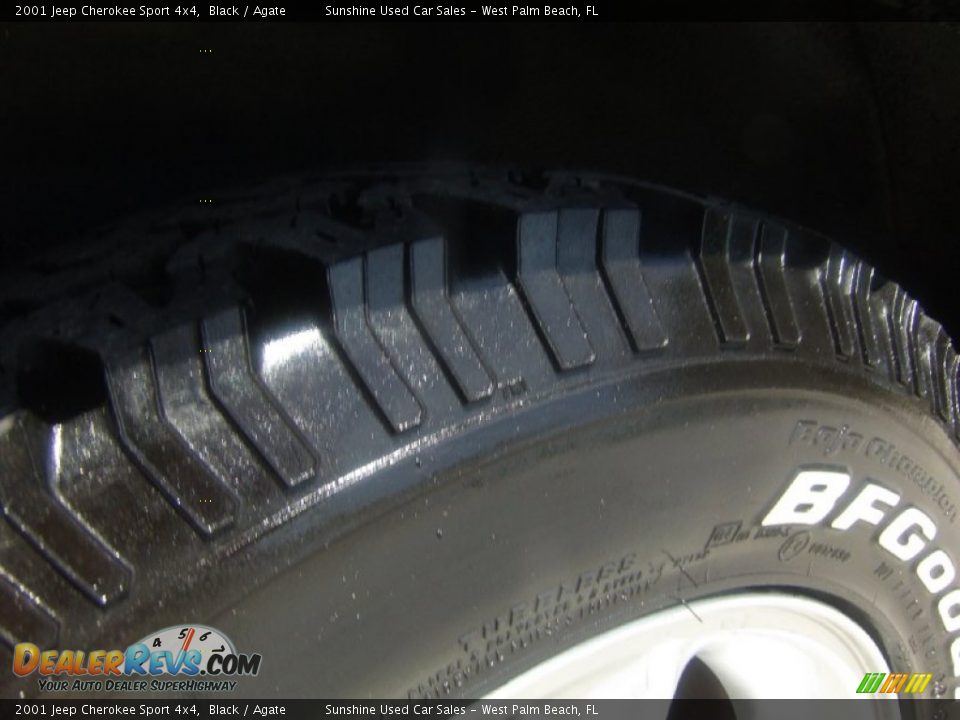 2001 Jeep Cherokee Sport 4x4 Black / Agate Photo #10