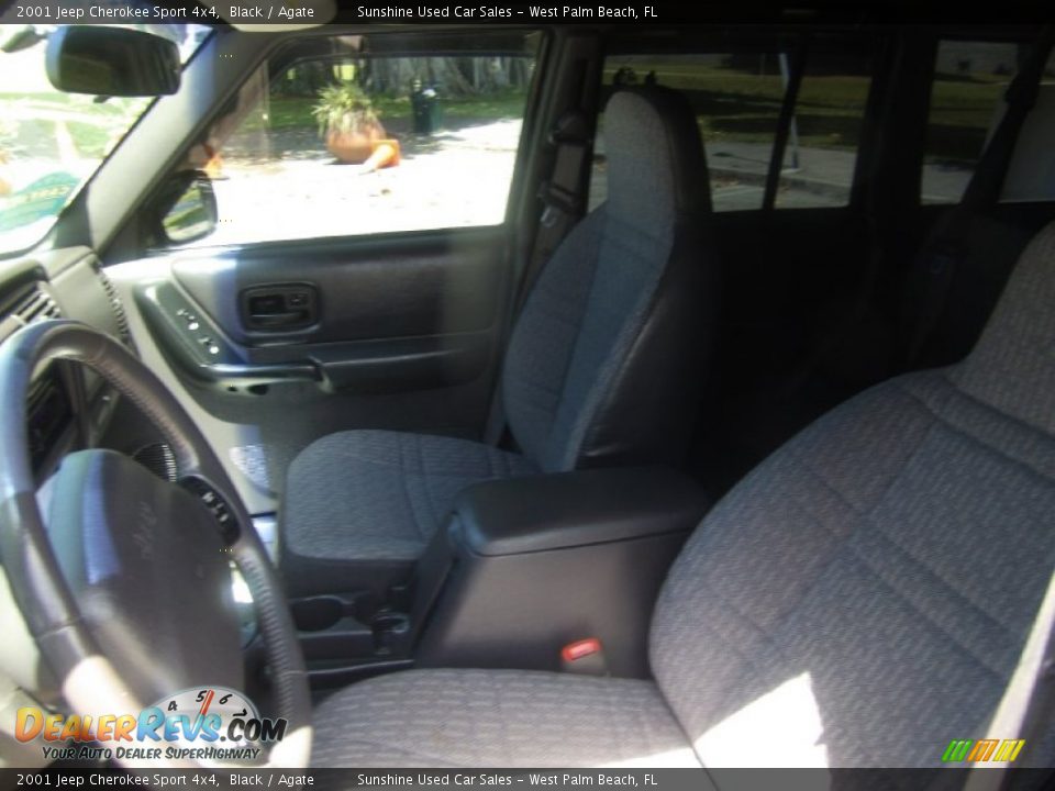 2001 Jeep Cherokee Sport 4x4 Black / Agate Photo #12