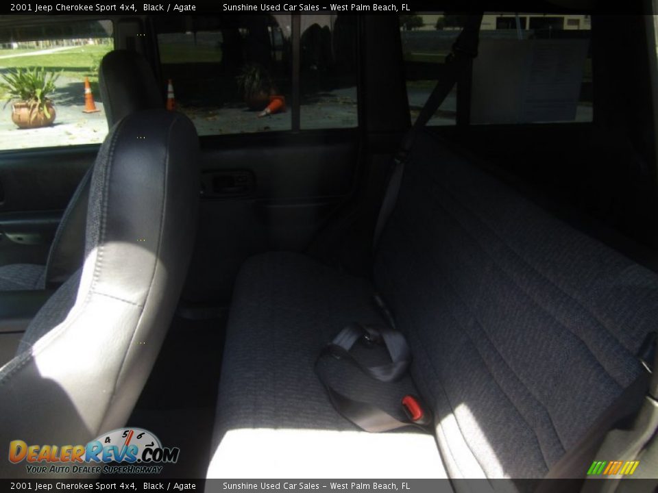 2001 Jeep Cherokee Sport 4x4 Black / Agate Photo #13