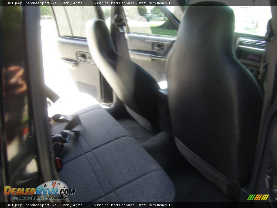 2001 Jeep Cherokee Sport 4x4 Black / Agate Photo #15
