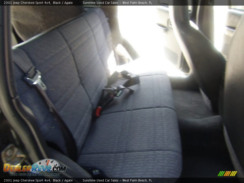 2001 Jeep Cherokee Sport 4x4 Black / Agate Photo #16