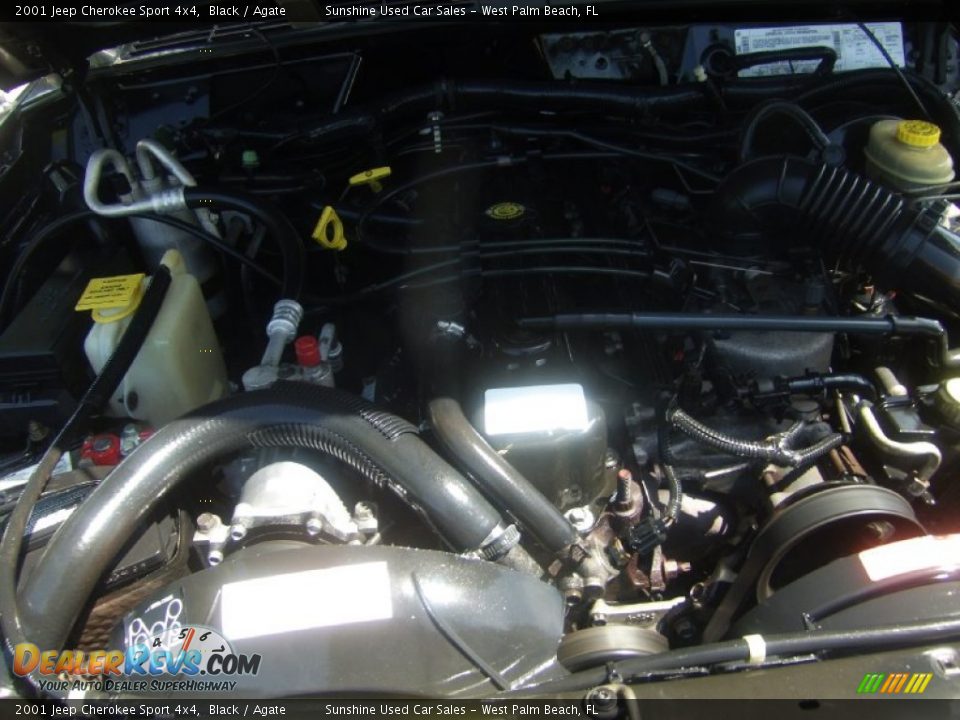 2001 Jeep Cherokee Sport 4x4 Black / Agate Photo #24