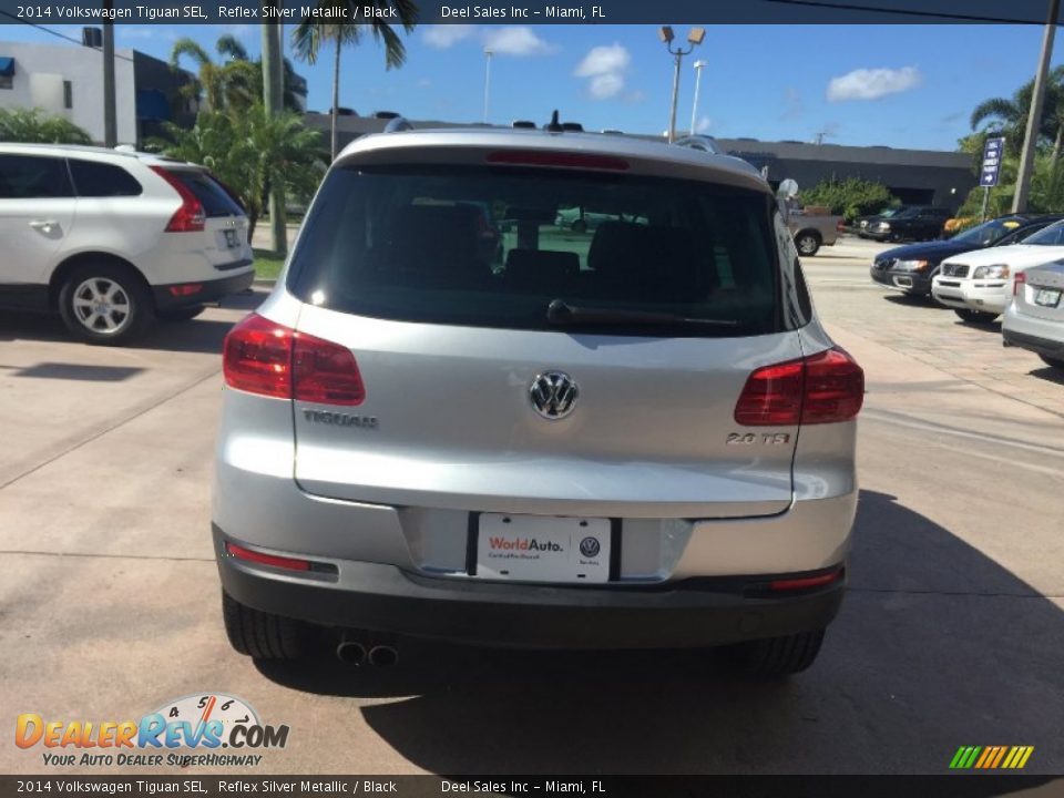 2014 Volkswagen Tiguan SEL Reflex Silver Metallic / Black Photo #4