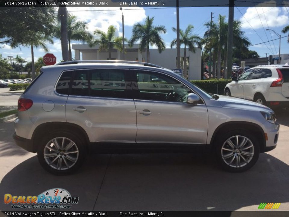 2014 Volkswagen Tiguan SEL Reflex Silver Metallic / Black Photo #6
