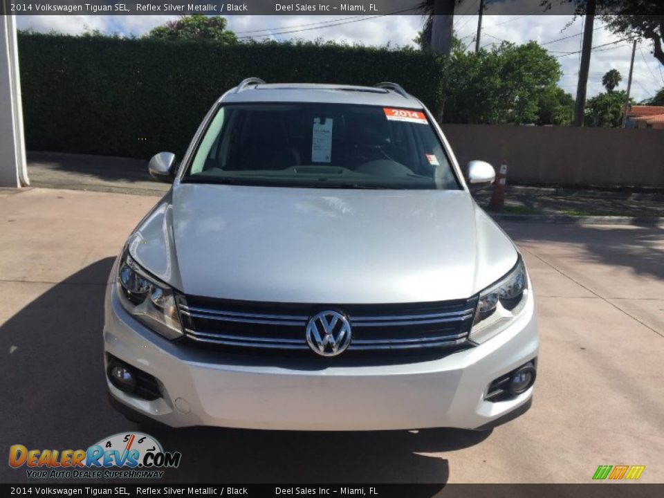2014 Volkswagen Tiguan SEL Reflex Silver Metallic / Black Photo #8