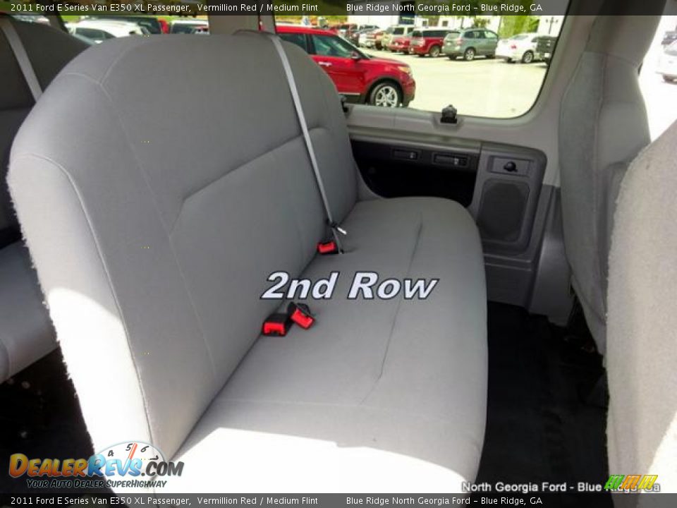 2011 Ford E Series Van E350 XL Passenger Vermillion Red / Medium Flint Photo #18