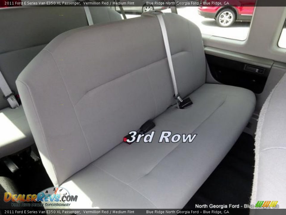 2011 Ford E Series Van E350 XL Passenger Vermillion Red / Medium Flint Photo #19