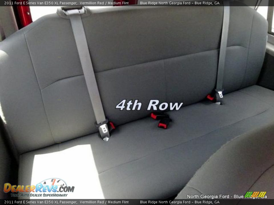 2011 Ford E Series Van E350 XL Passenger Vermillion Red / Medium Flint Photo #20