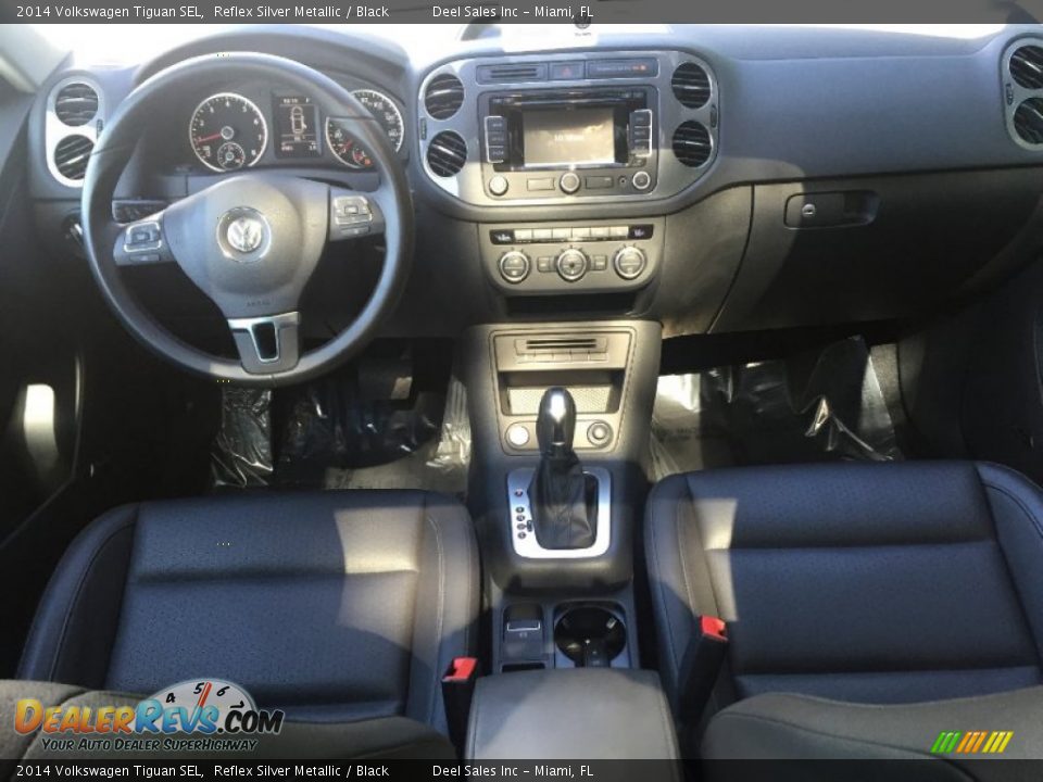 2014 Volkswagen Tiguan SEL Reflex Silver Metallic / Black Photo #12