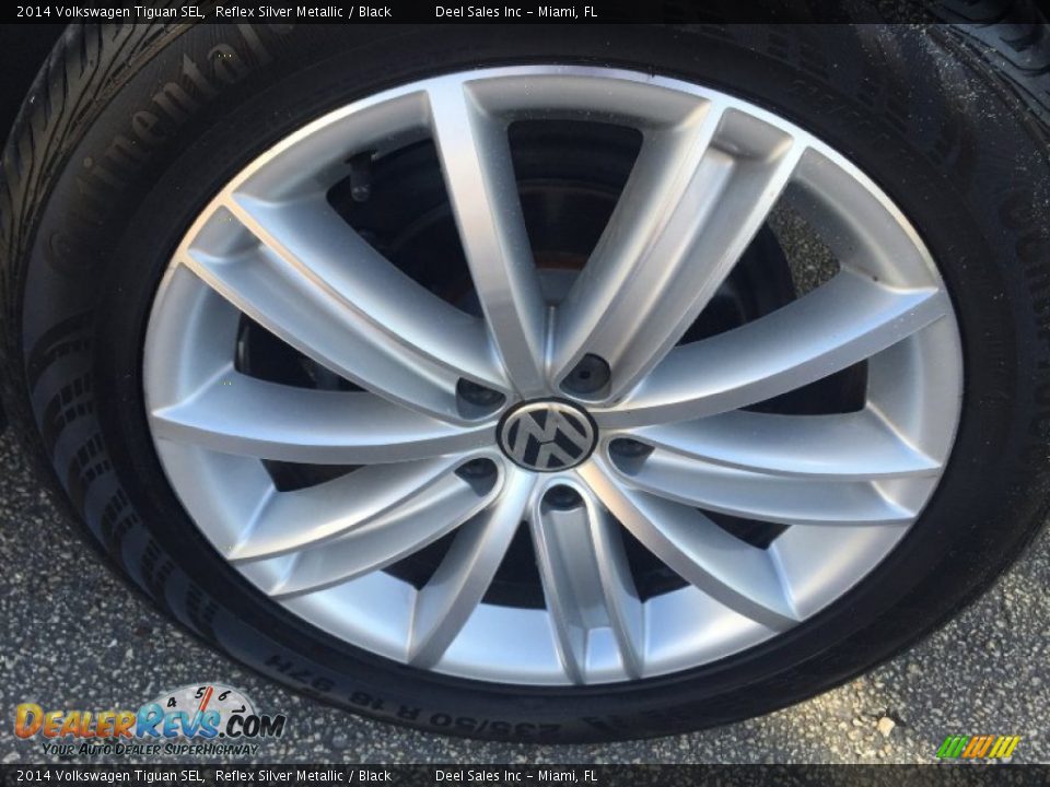 2014 Volkswagen Tiguan SEL Reflex Silver Metallic / Black Photo #14