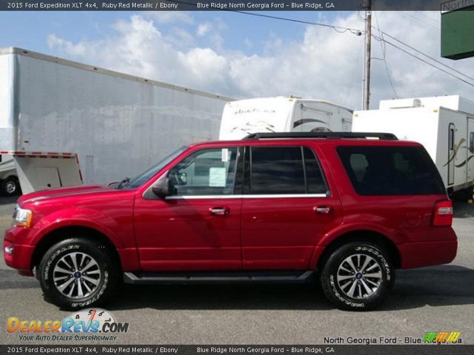 2015 Ford Expedition XLT 4x4 Ruby Red Metallic / Ebony Photo #2