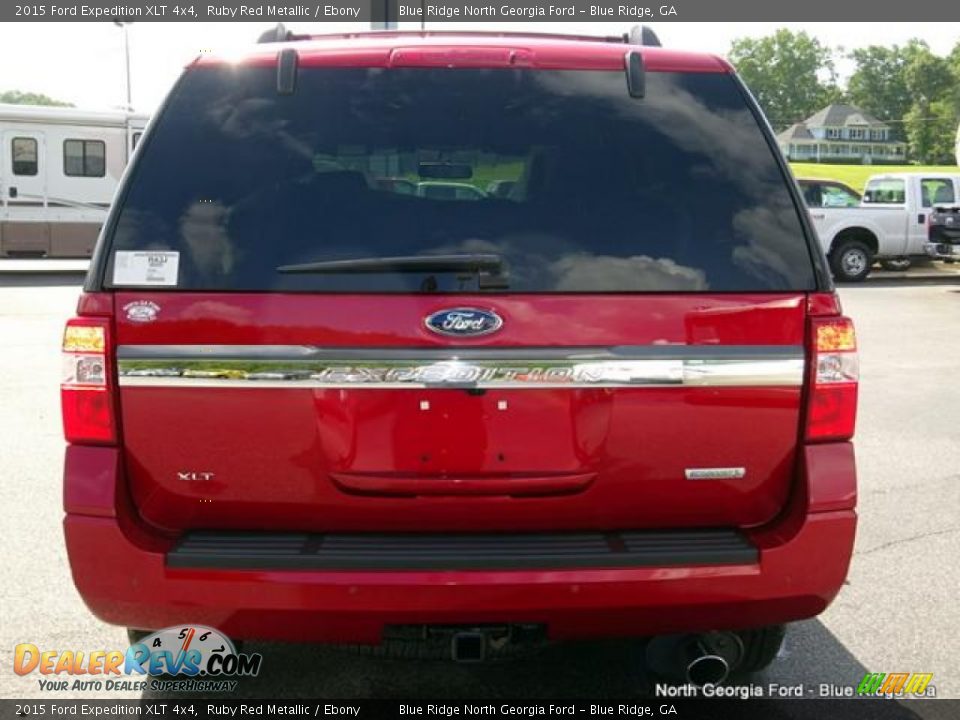 2015 Ford Expedition XLT 4x4 Ruby Red Metallic / Ebony Photo #4