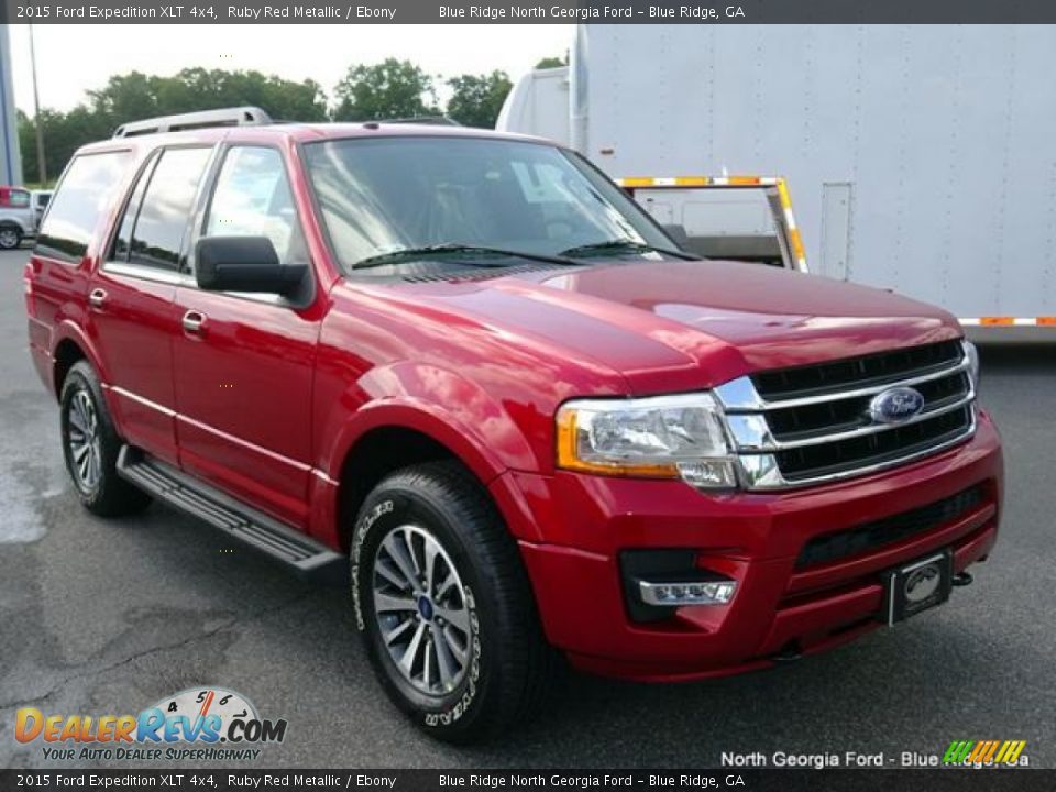 2015 Ford Expedition XLT 4x4 Ruby Red Metallic / Ebony Photo #7