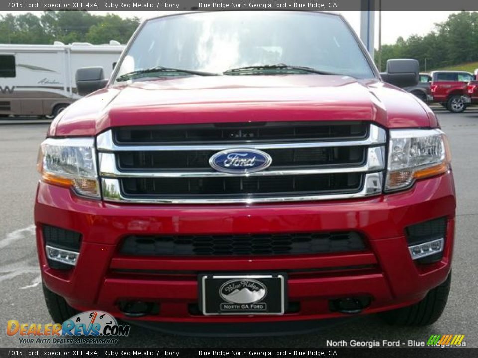 2015 Ford Expedition XLT 4x4 Ruby Red Metallic / Ebony Photo #8