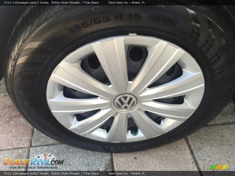 2013 Volkswagen Jetta S Sedan Reflex Silver Metallic / Titan Black Photo #12