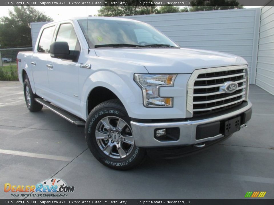 2015 Ford F150 XLT SuperCrew 4x4 Oxford White / Medium Earth Gray Photo #1