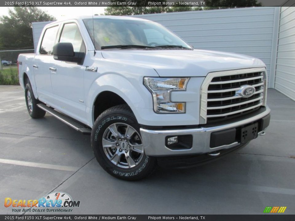 2015 Ford F150 XLT SuperCrew 4x4 Oxford White / Medium Earth Gray Photo #2