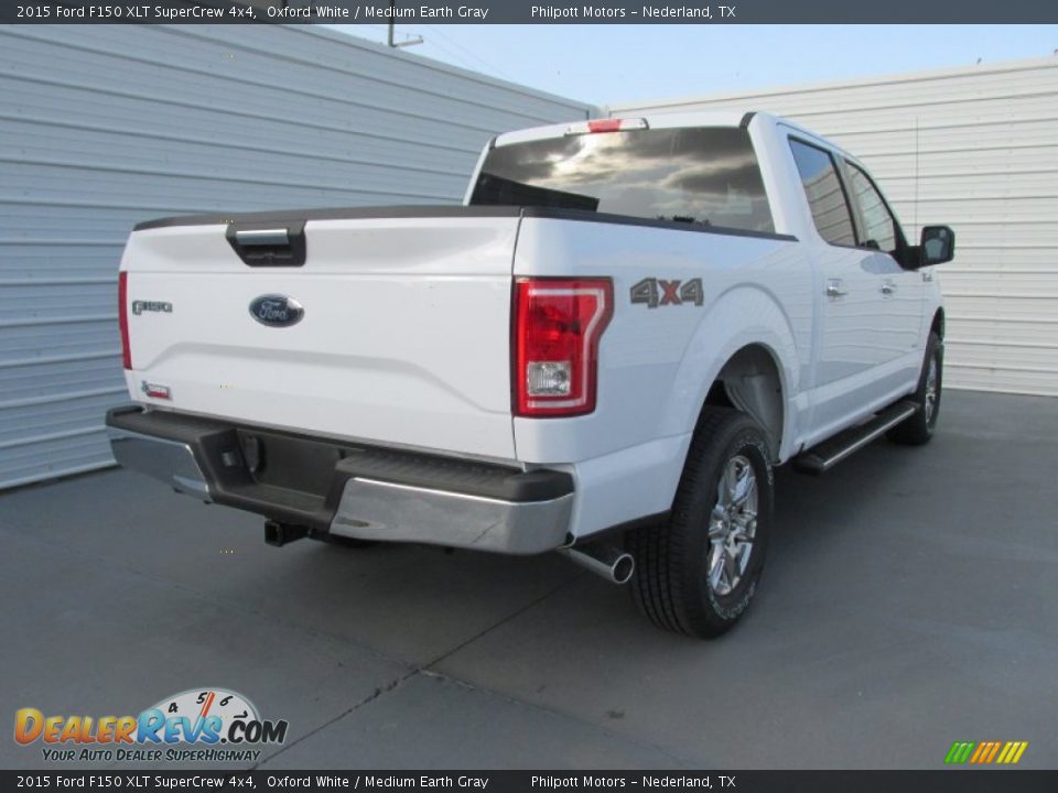 2015 Ford F150 XLT SuperCrew 4x4 Oxford White / Medium Earth Gray Photo #4