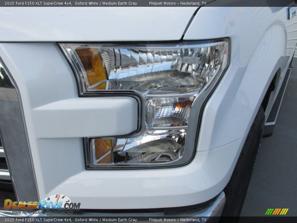 2015 Ford F150 XLT SuperCrew 4x4 Oxford White / Medium Earth Gray Photo #9